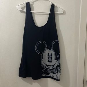 Black Disney Park Backless Mickey Tank Top